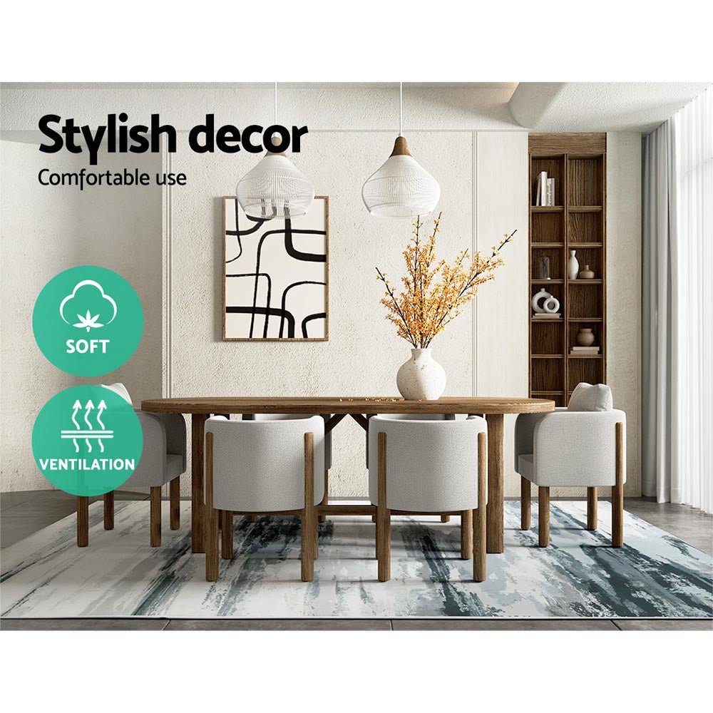 Artiss Poca Floor Rug Area Rug 200 x 290 cm Carpet Mordern Short Pile Washable-Home & Garden > Rugs - Peroz Australia - Image - 5