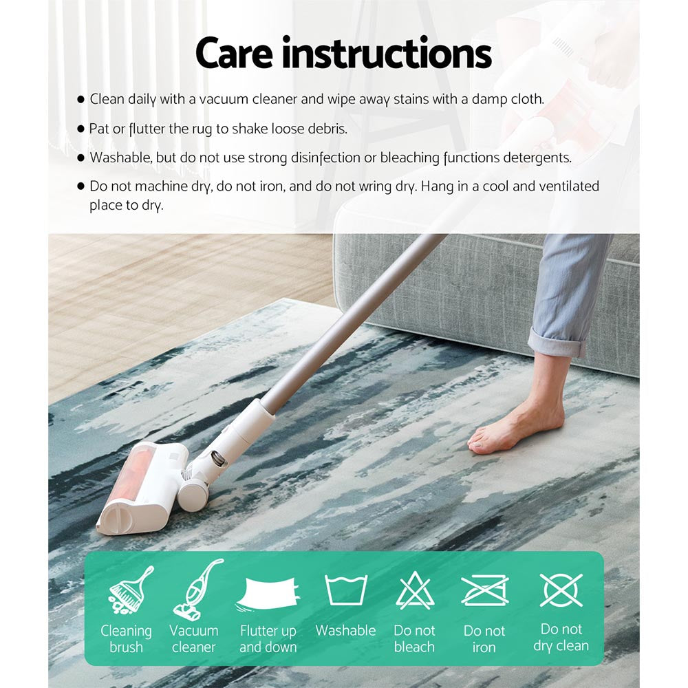 Artiss Poca Floor Rug Area Rug 200 x 290 cm Carpet Mordern Short Pile Washable-Home & Garden > Rugs - Peroz Australia - Image - 7