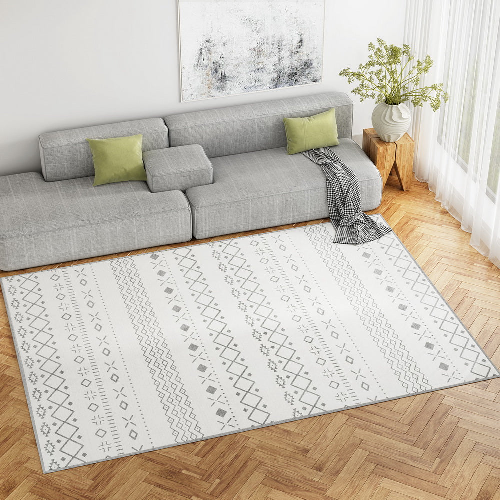 Artiss Floor Rugs 200x290cm Washable Area Mat Large Carpet Soft Short Pile Una-Home & Garden > Rugs-PEROZ Accessories