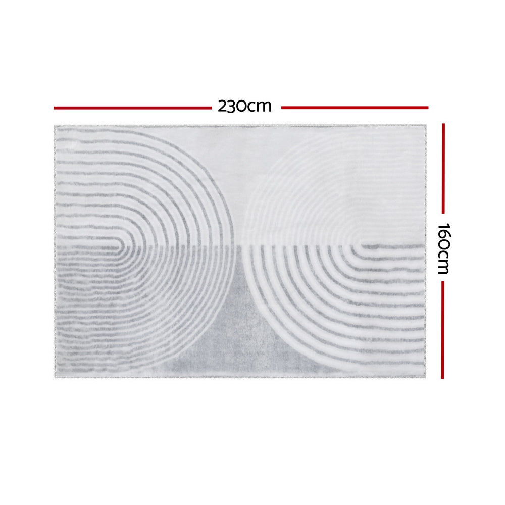 Artiss Floor Rugs 160x230cm Washable Area Mat Large Carpet Faux Rabbit Fur Cyril-Home & Garden > Rugs-PEROZ Accessories