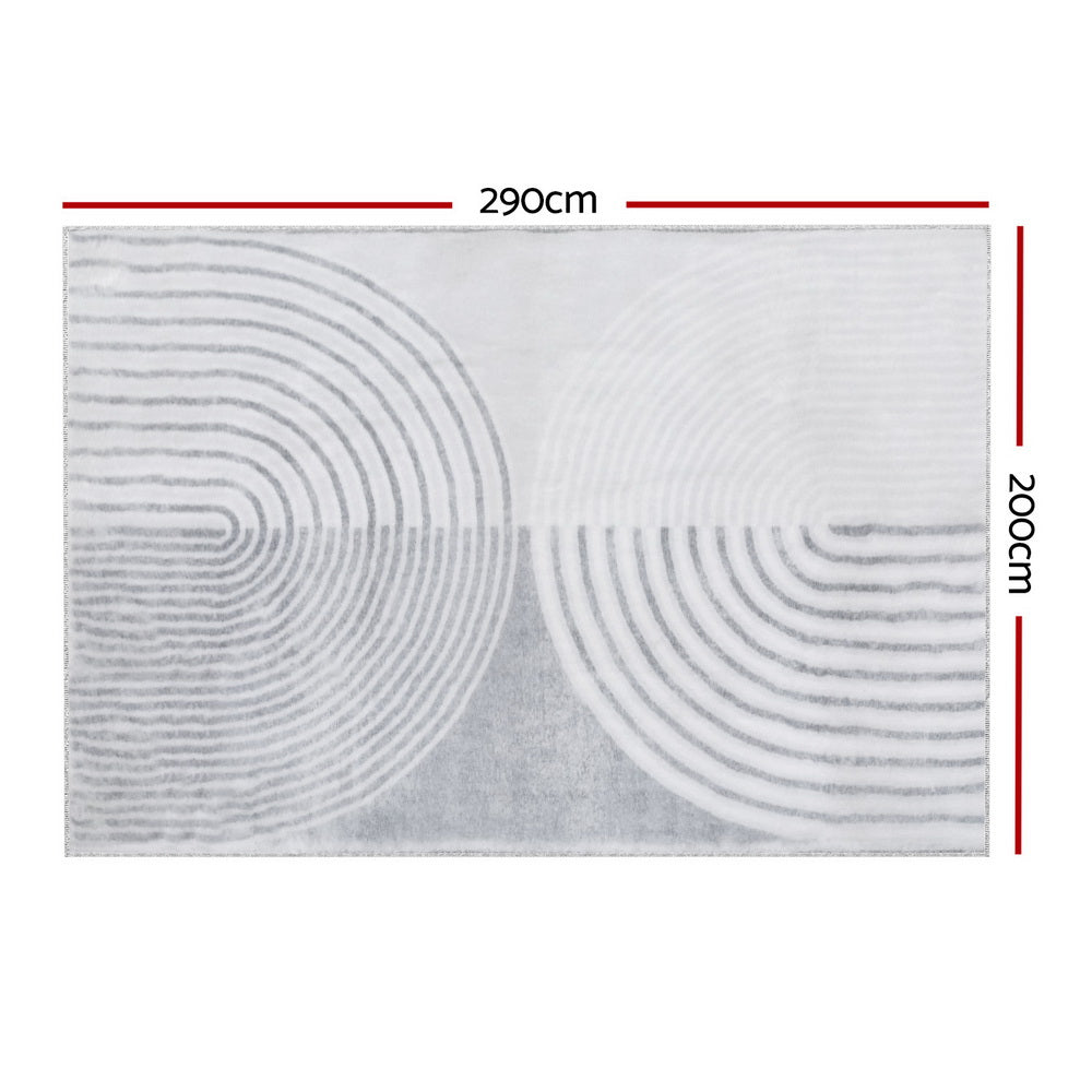 Artiss Floor Rugs 200x290cm Washable Area Mat Large Carpet Faux Rabbit Fur Cyril-Home & Garden > Rugs-PEROZ Accessories