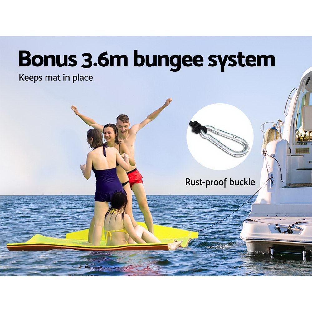 Weisshorn Floating Mat Water Slide Park Stand Up Paddle Pool Sea 550cm-Home & Garden > Pool & Accessories-PEROZ Accessories