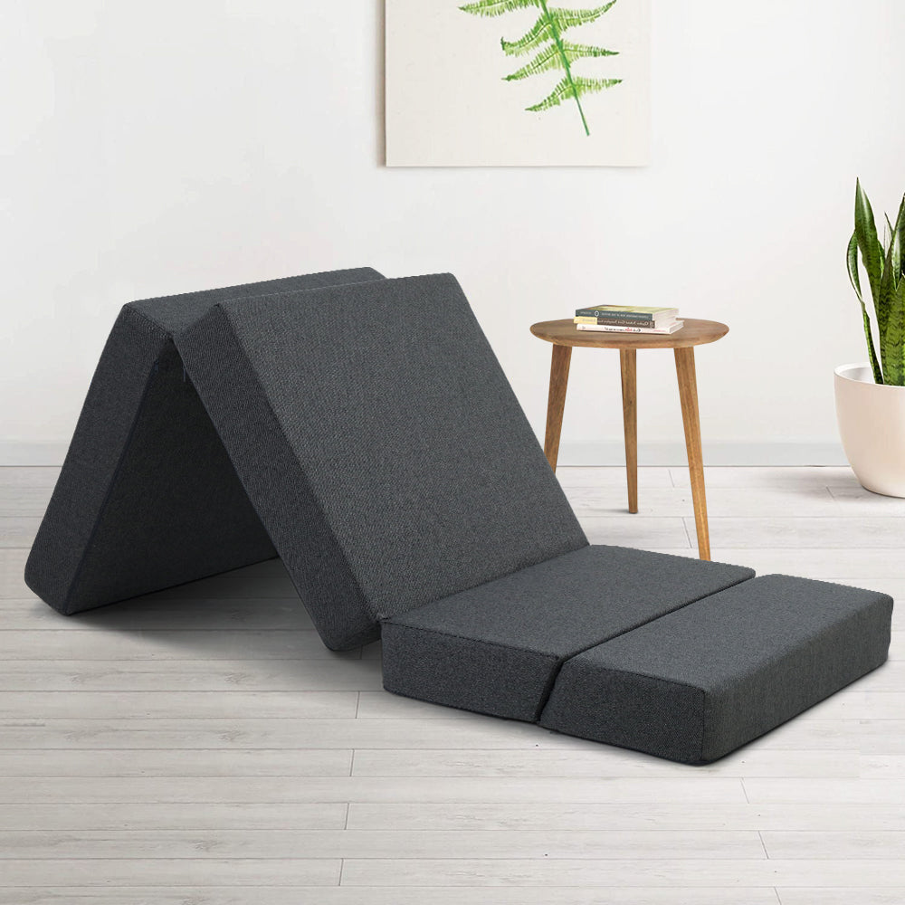 Giselle Bedding Folding Mattress Foldable Portable Bed Floor Mat Camping Pad-Furniture > Mattresses-PEROZ Accessories