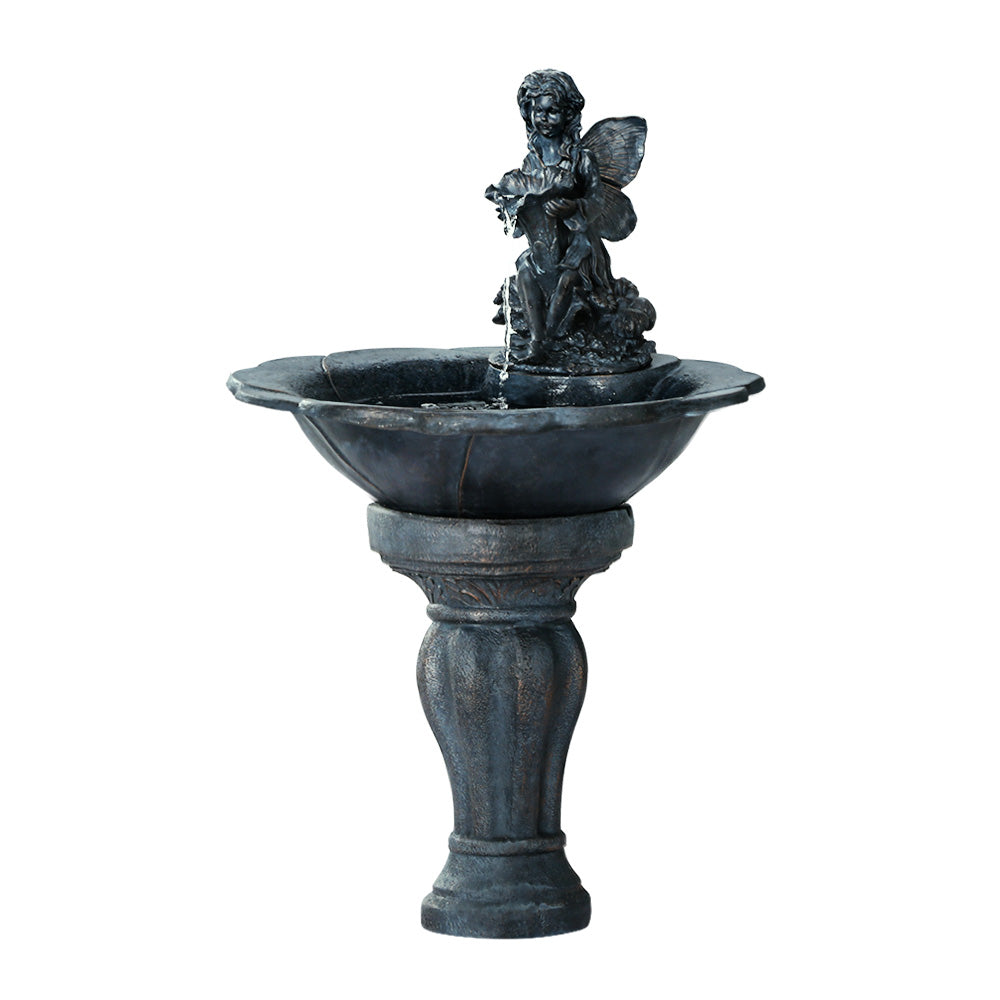 Gardeon Water Fountain Features Solar with LED Lights Outdoor Cascading Angel-Home & Garden > Fountains-PEROZ Accessories