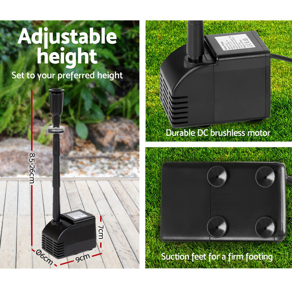 Gardeon Solar Pond Pump 6.6FT-Home & Garden > Garden Tools-PEROZ Accessories