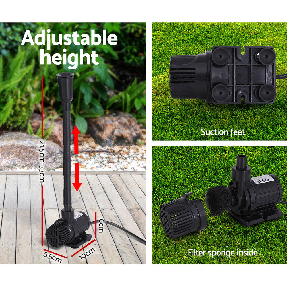 Gardeon Solar Pond Pump 9.8FT-Home & Garden > Fountains-PEROZ Accessories