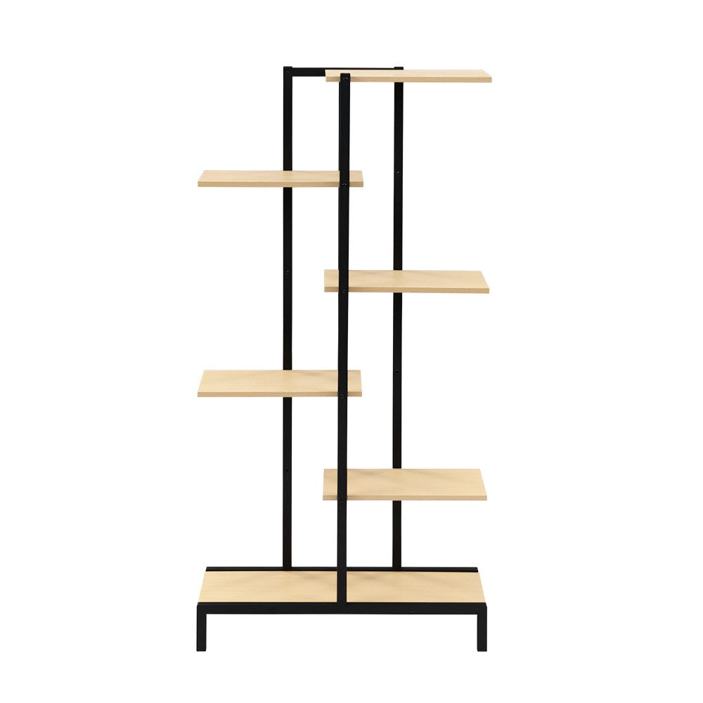 Artiss 6-tier Indoor Outdoor Metal Wood Plant Stand Garden Shelf Garden Display-Furniture > Outdoor - Peroz Australia - Image - 4