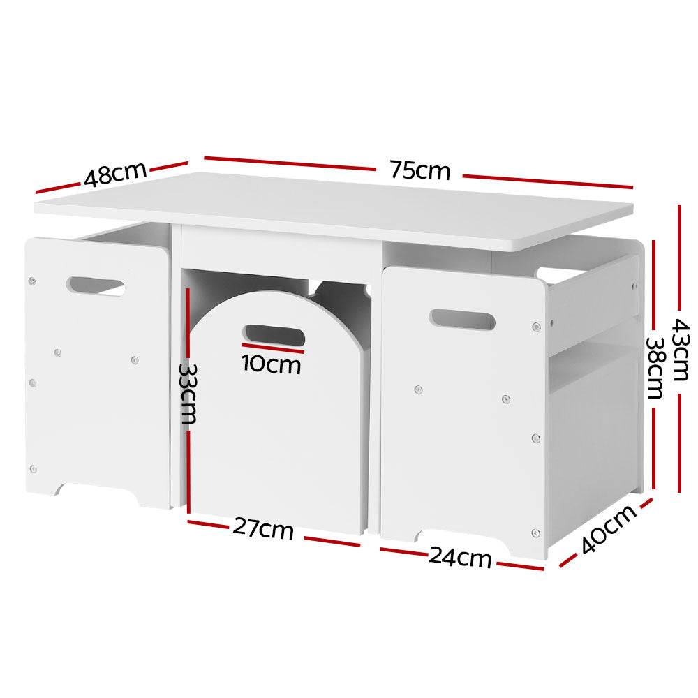 Keezi Kids Multi-function Table and Chair Hidden Storage Box Toy Activity Desk-Baby & Kids > Kid&