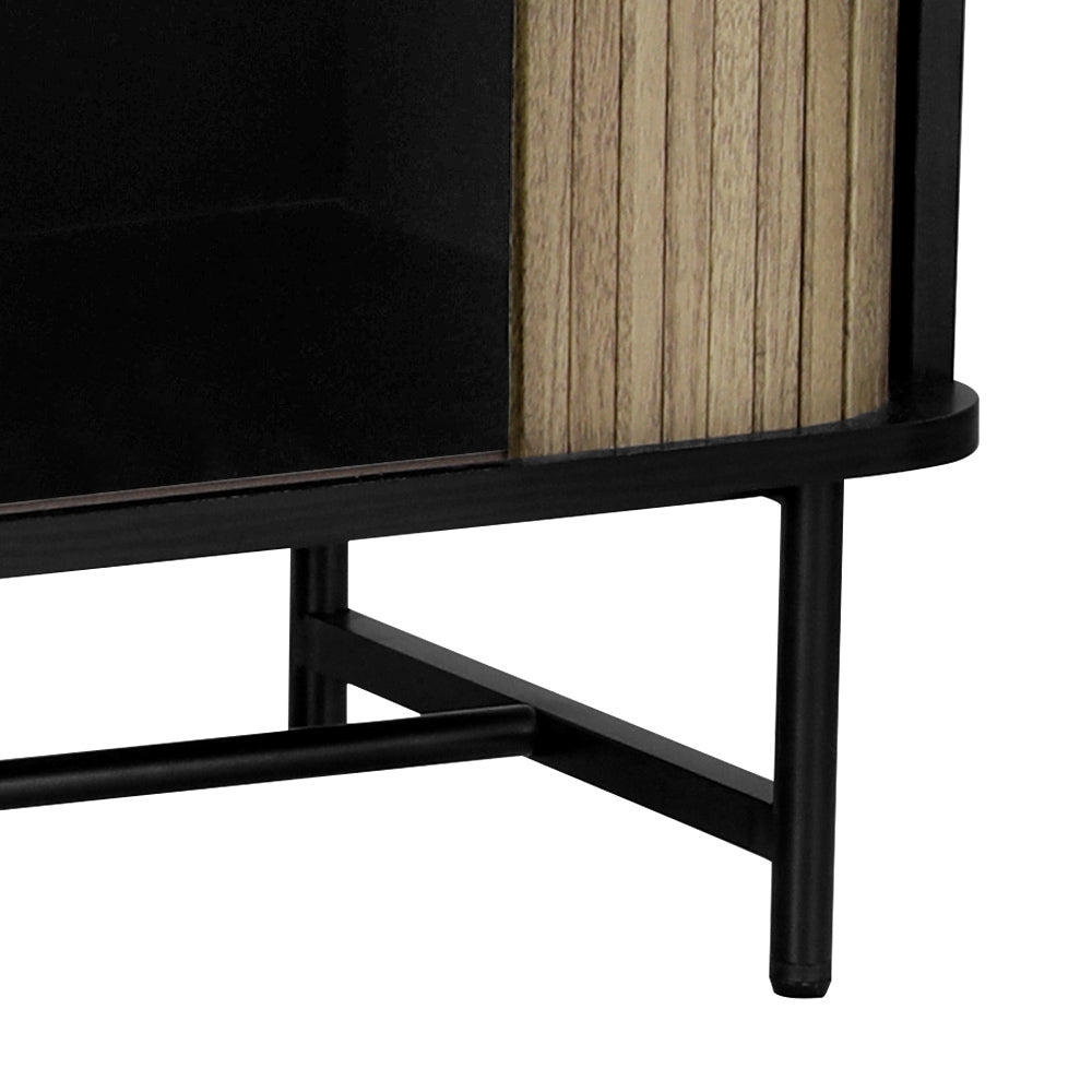 Artiss Entertainment Unit TV Cabinet 150CM Black Boris-Furniture > Living Room-PEROZ Accessories