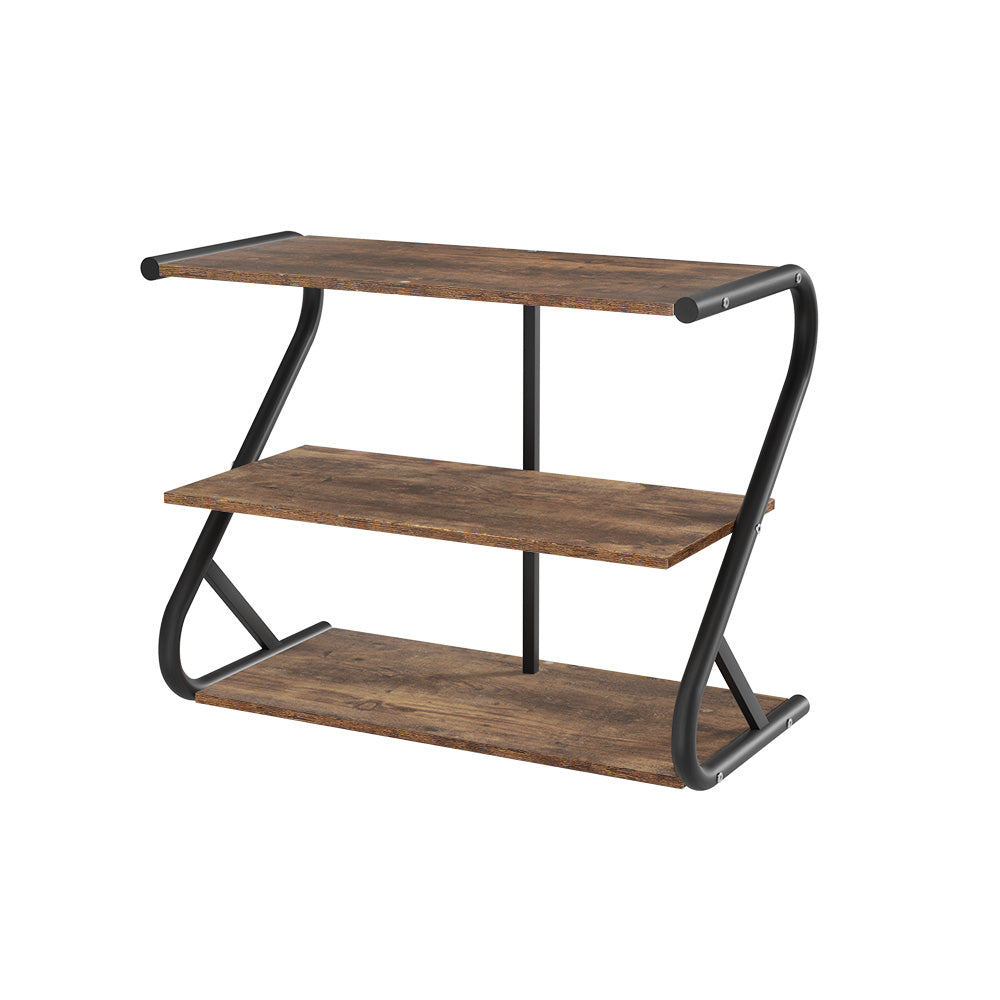 Artiss Shoe Rack Storage Shelves Organiser 3 Tiers Shoe Stand Industrial Black-Furniture > Bedroom-PEROZ Accessories
