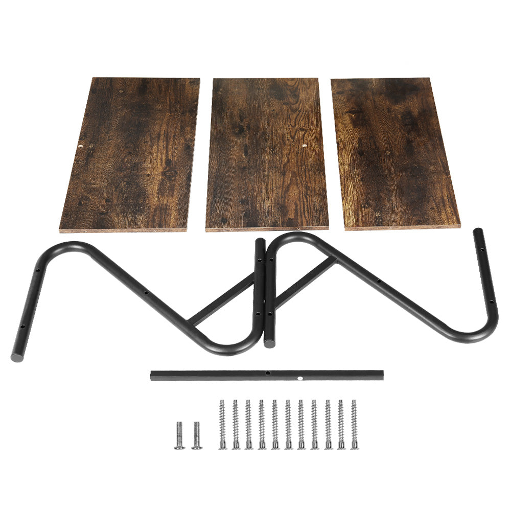 Artiss Shoe Rack Storage Shelves Organiser 3 Tiers Shoe Stand Industrial Black-Furniture > Bedroom-PEROZ Accessories