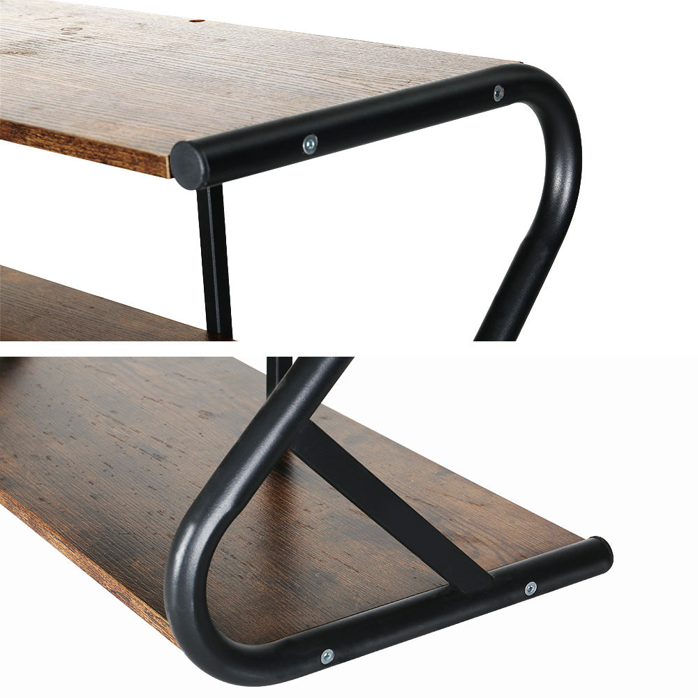 Artiss Shoe Rack Storage Shelves Organiser 3 Tiers Shoe Stand Industrial Black-Furniture > Bedroom-PEROZ Accessories