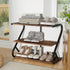 Artiss Shoe Rack Storage Shelves Organiser 3 Tiers Shoe Stand Industrial Black-Furniture > Bedroom-PEROZ Accessories
