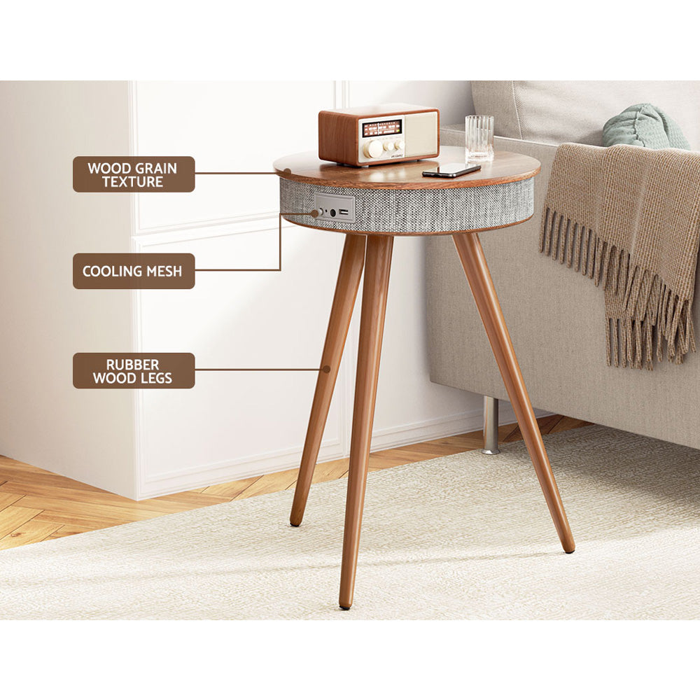 Artiss Smart Coffee Table Wireless Charging Bluetooth Speaker-Furniture > Living Room-PEROZ Accessories