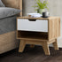 Artiss Bedside Table Drawer Nightstand Shelf Cabinet Storage Lamp Side Wooden-Bedside Tables - Peroz Australia - Image - 1
