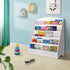 Keezi 5 Tiers Kids Bookshelf Magazine Rack Shelf Organiser Bookcase Display-Baby & Kids > Kid&