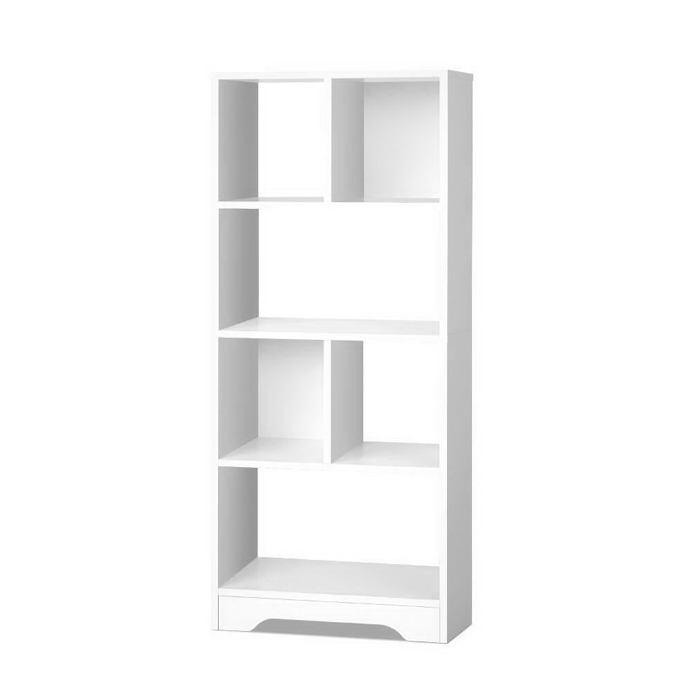 Artiss Display Shelf Bookcase Storage Cabinet Bookshelf Bookcase Home Office White-Bookcases &amp; Shelves - Peroz Australia - Image - 1