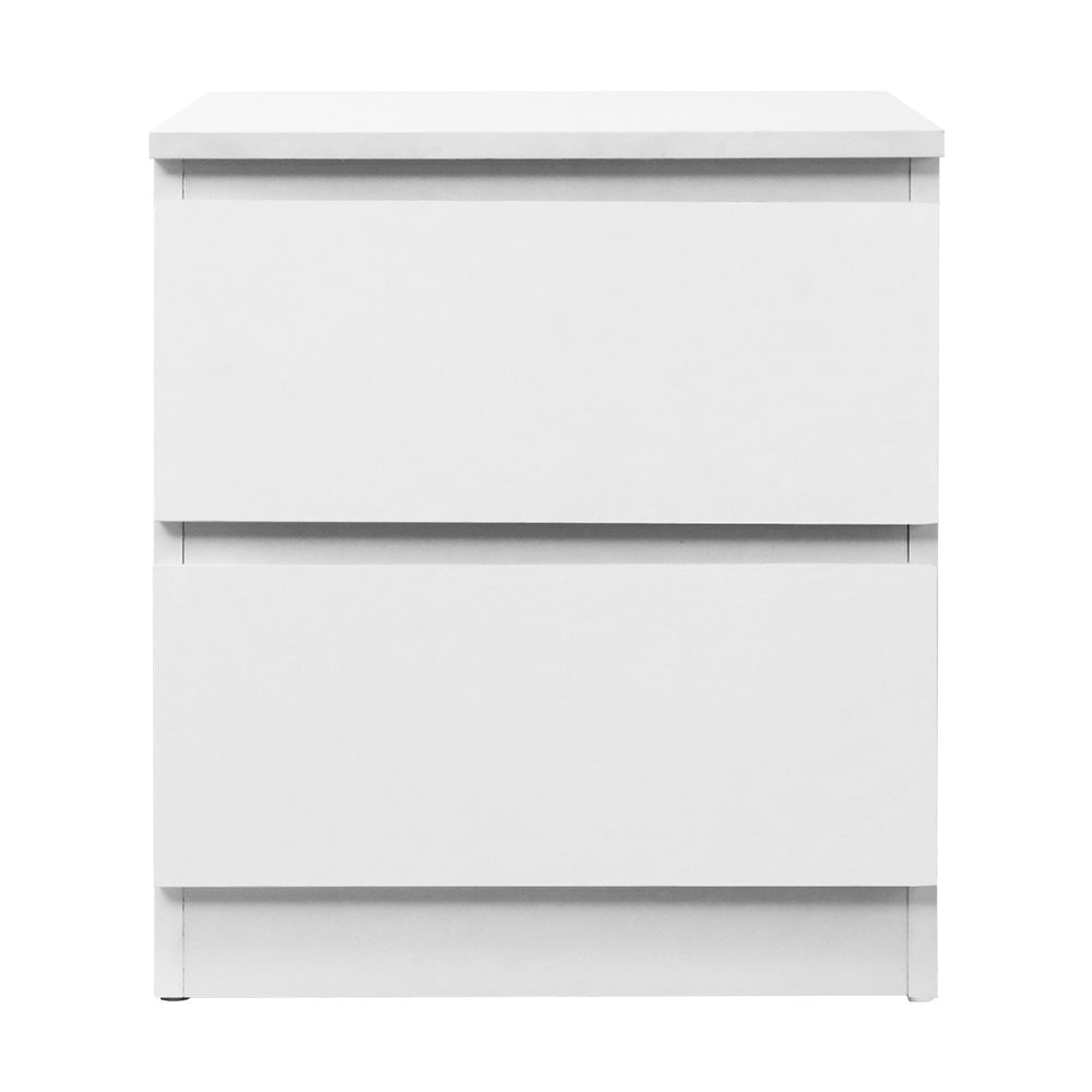 Artiss Bedside Table Cabinet Lamp Side Tables Drawers Nightstand Unit White-Furniture > Bedroom - Peroz Australia - Image - 4