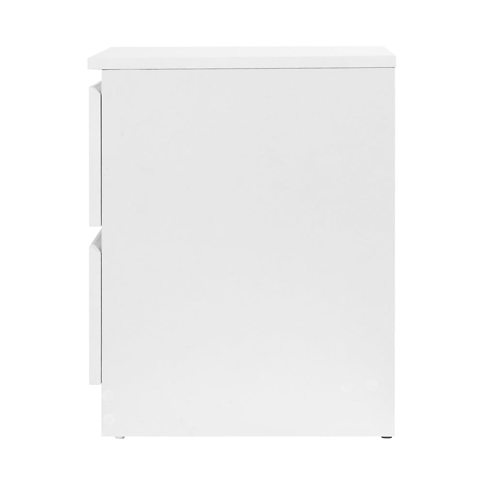 Artiss Bedside Table Cabinet Lamp Side Tables Drawers Nightstand Unit White-Furniture > Bedroom - Peroz Australia - Image - 5