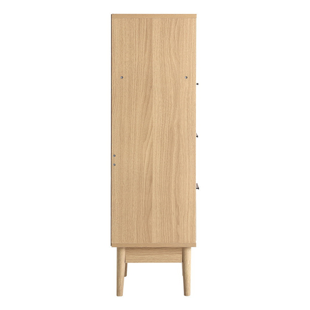 Artiss 3 Chest of Drawers Rattan Furniture Cabinet Storage Side End Table Shelf-Furniture > Living Room - Peroz Australia - Image - 5
