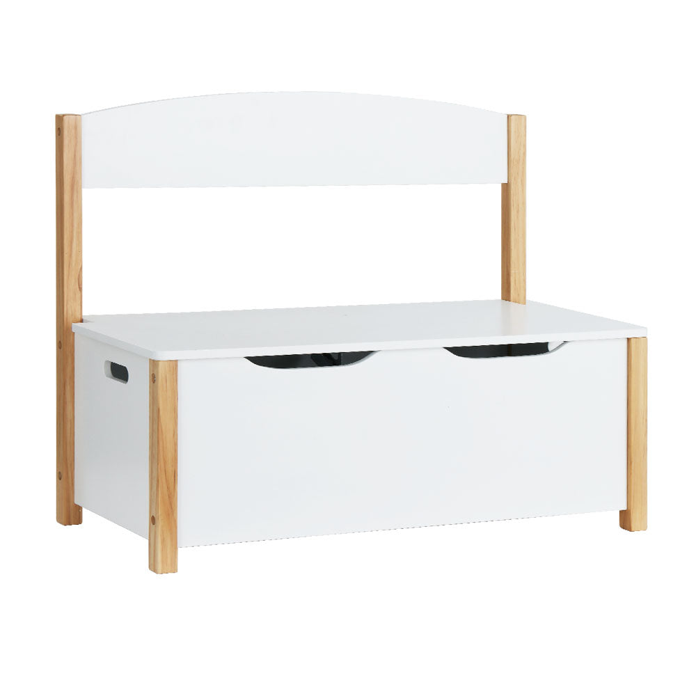 Keezi Kids Toy Box Chest Storage Blanket Children Room Organiser Seating Bench-Baby & Kids > Kid&