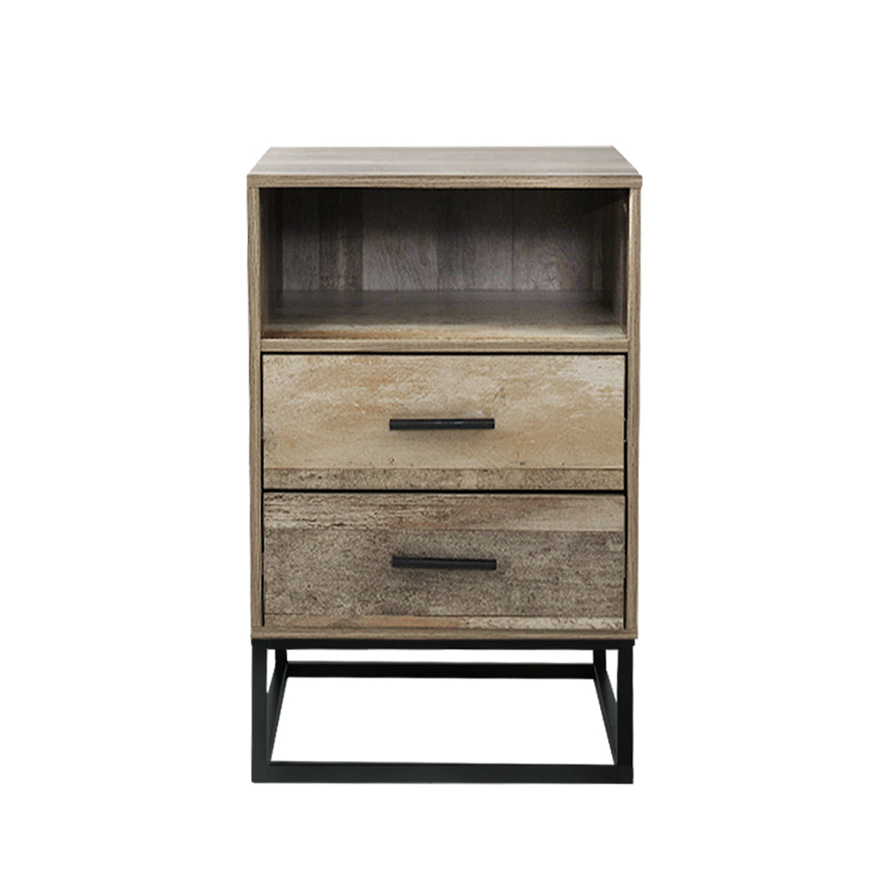 Artiss Bedside Tables Drawers Side Table Nightstand Storage Cabinet Unit Wood-Furniture > Bedroom - Peroz Australia - Image - 4