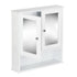 Artiss Bathroom Tallboy Storage Cabinet with Mirror - White-Furniture > Bathroom - Peroz Australia - Image - 1