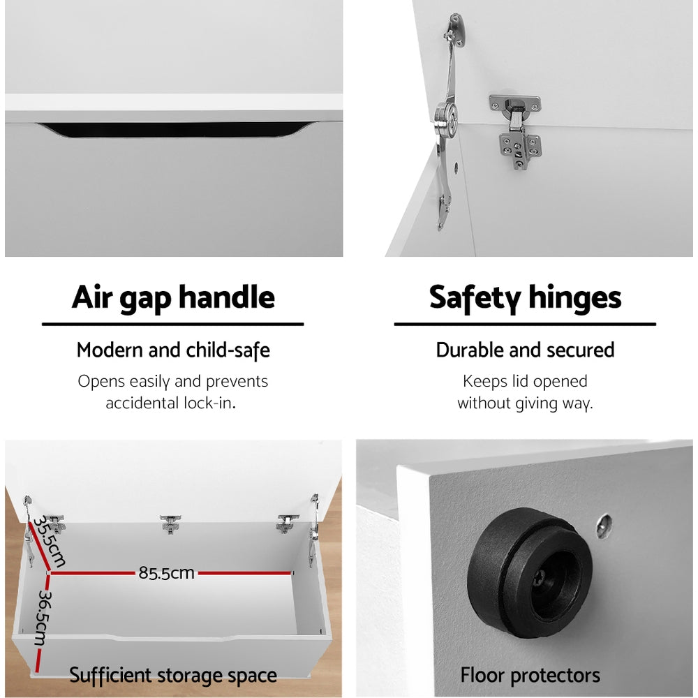 Keezi Blanket Box Kids Toy Storage Ottoman Chest Cabinet Clothes Bench Children-Storage Cabinets-PEROZ Accessories