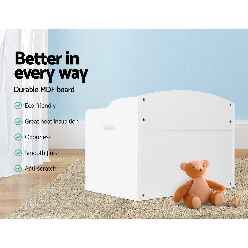 Keezi Kids Toy Chest Storage Bench Cabinet Organiser Blanket Children Clothes-Storage Cabinets-PEROZ Accessories