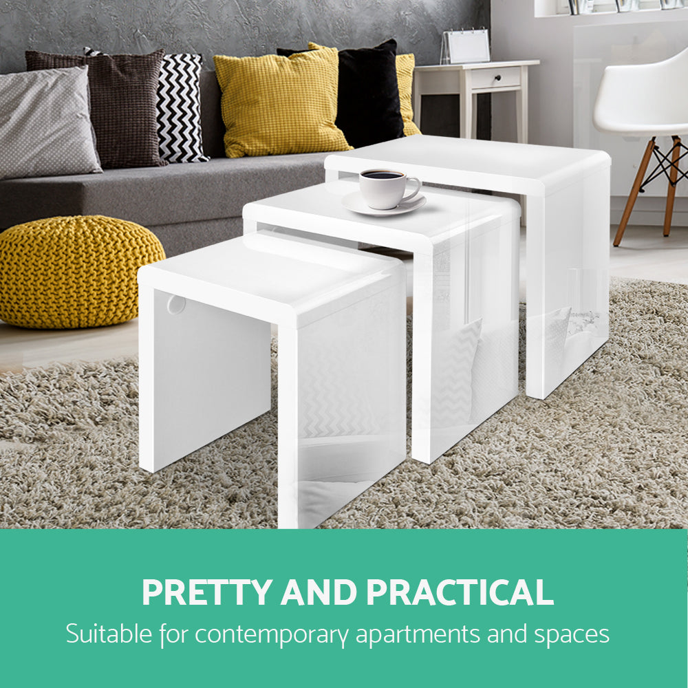 Artiss Set of 3 Nesting Tables-Furniture > Living Room - Peroz Australia - Image - 4
