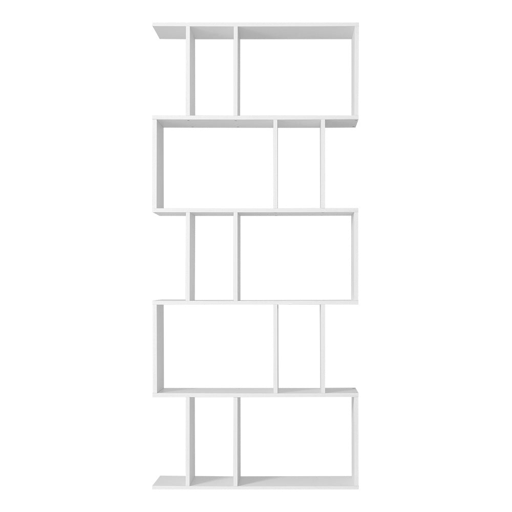 Artiss 5 Tier Bookshelf Display Shelf CD Cabinet Bookcase Stand Storage White-Bookcases & Shelves - Peroz Australia - Image - 3
