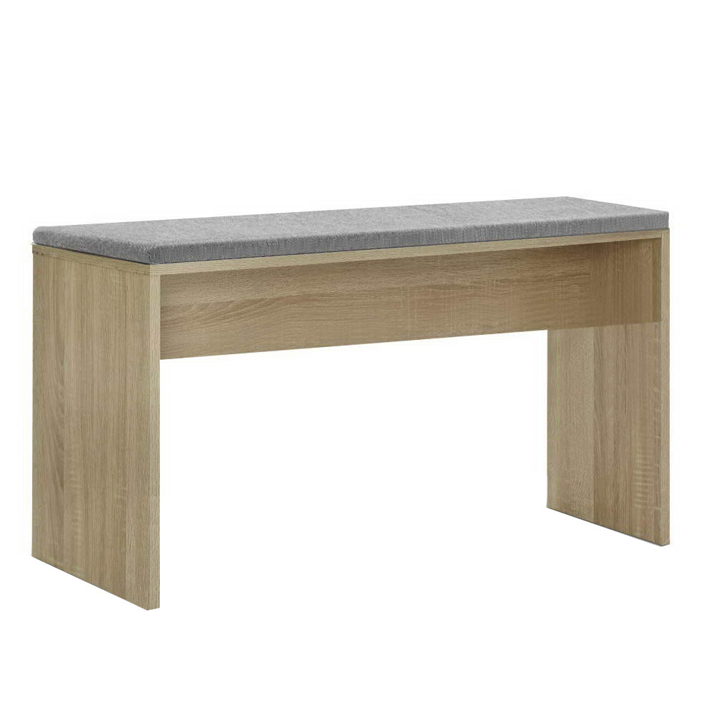 Artiss Dining Bench NATU Upholstery Seat Stool Chair Cushion Kitchen Furniture Oak 90cm-Furniture > Dining - Peroz Australia - Image - 2