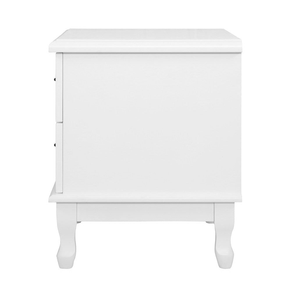 Artiss KUBI Bedside Tables 2 Drawers Side Table French Nightstand Storage Cabinet-Furniture > Bedroom - Peroz Australia - Image - 5