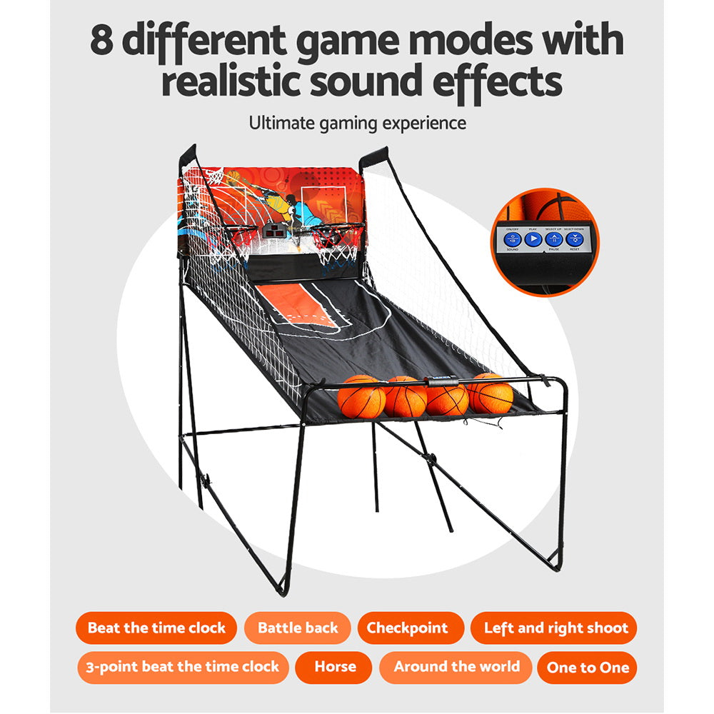 Arcade Basketball Game Double shooting Electronic Scoring Folding Outdoor Kids-Sports & Fitness > Basketball & Accessories-PEROZ Accessories