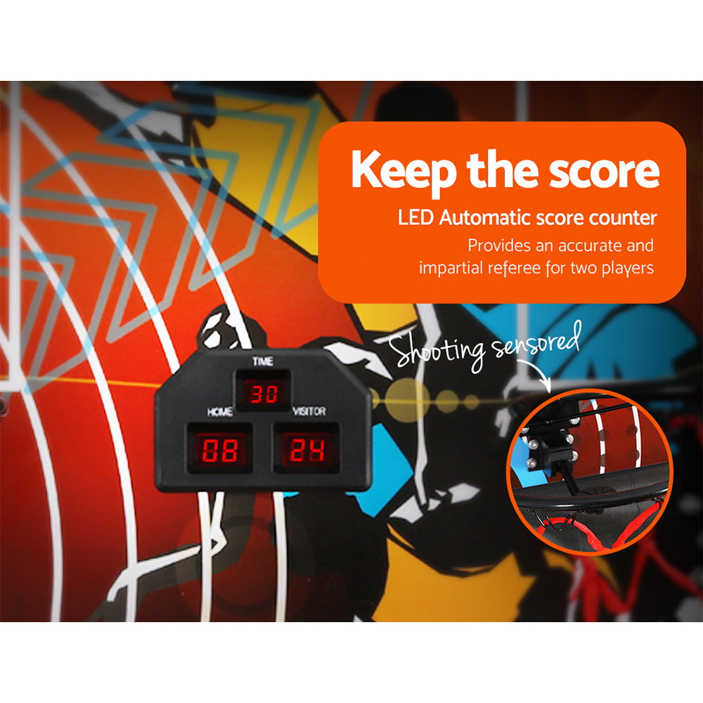 Arcade Basketball Game Double shooting Electronic Scoring Folding Outdoor Kids-Sports & Fitness > Basketball & Accessories-PEROZ Accessories