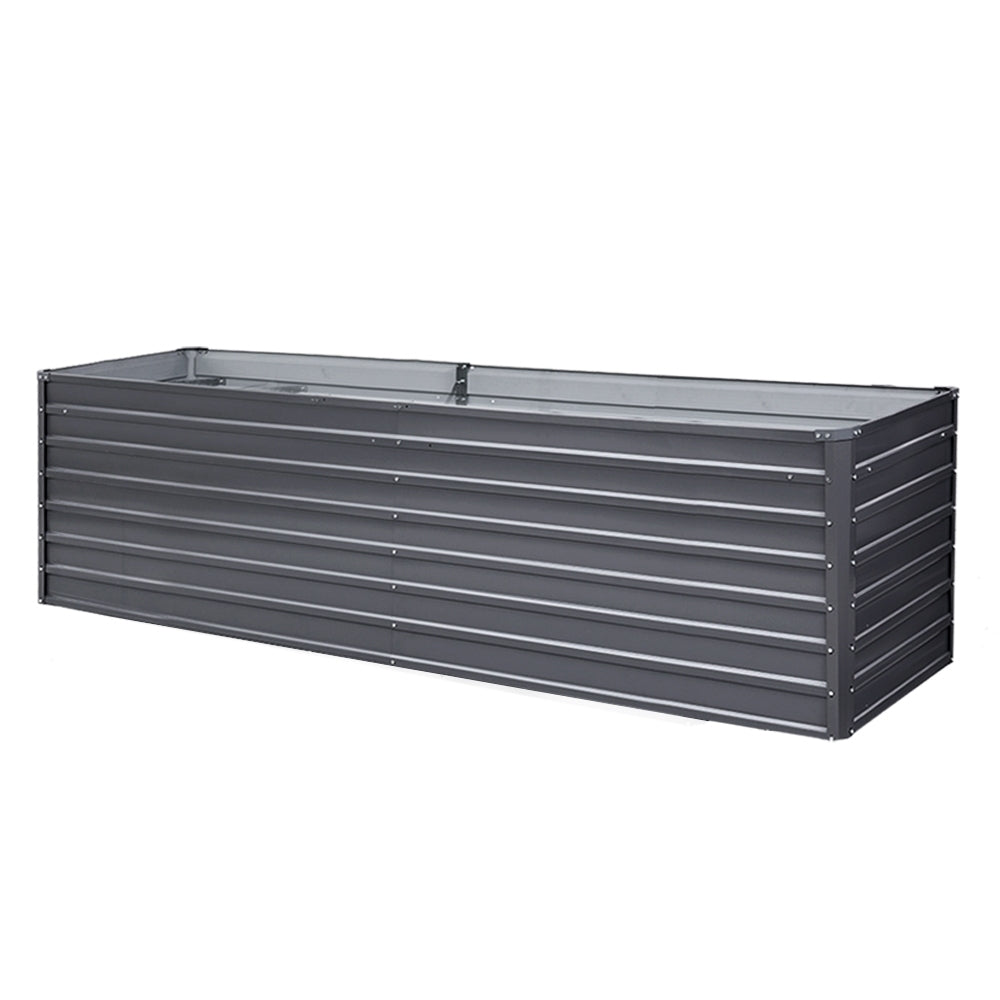 Greenfingers Garden Bed 320 x 80 x 77cm Galvanised Steel Raised Planter 2N1-Home & Garden > Garden Beds-PEROZ Accessories