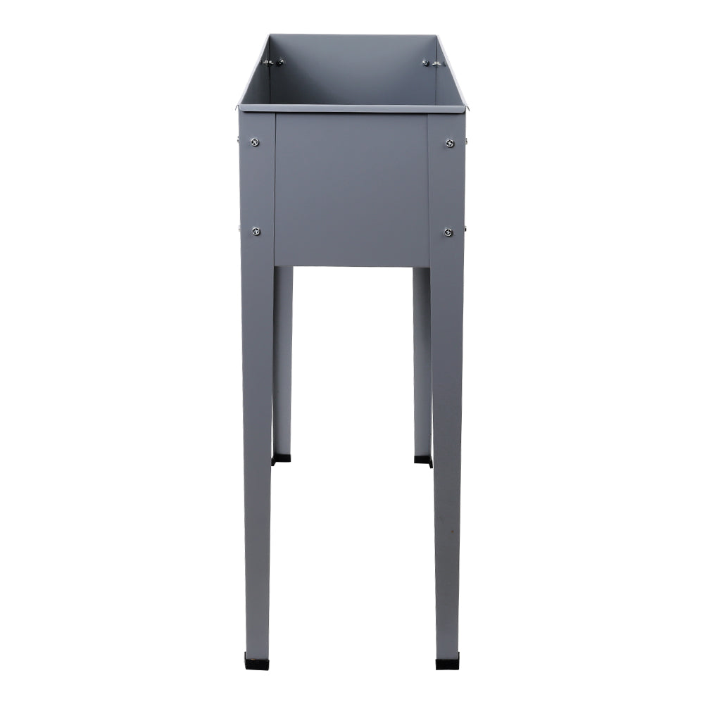 Greenfingers Garden Bed 100X80X30CM Galvanised Steel Raised Planter Standing Box-Home & Garden > Garden Beds-PEROZ Accessories
