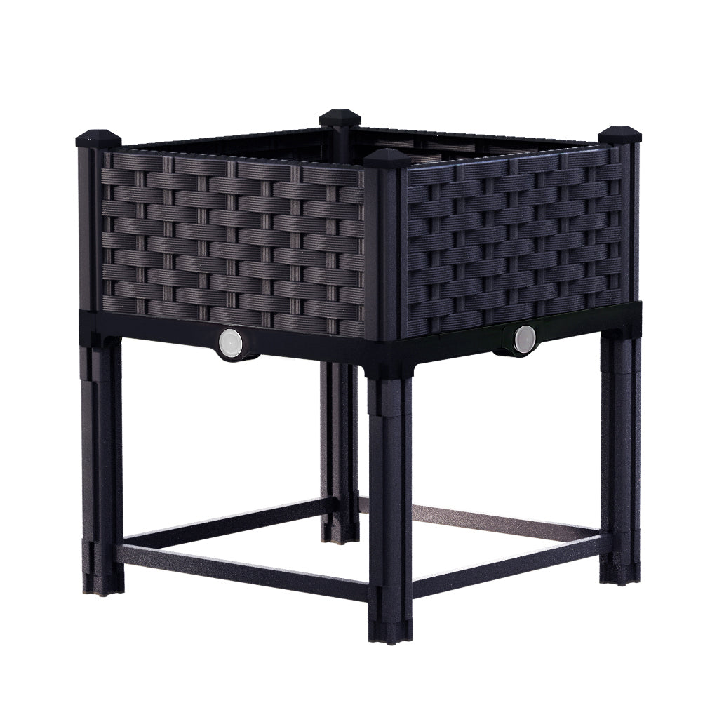 Greenfingers Garden Bed PP Raised Planter Flower Vegetable Outdoor 40x40x23cm-Home & Garden > Garden Beds-PEROZ Accessories