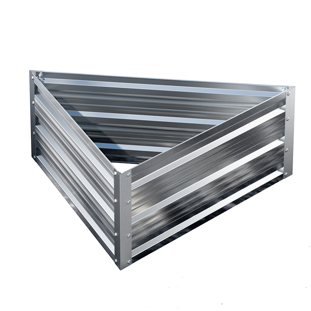 Greenfingers Garden Bed Galvanised Steel Raised Planter Vegetable 86x86x30cm-Home & Garden > Garden Beds-PEROZ Accessories