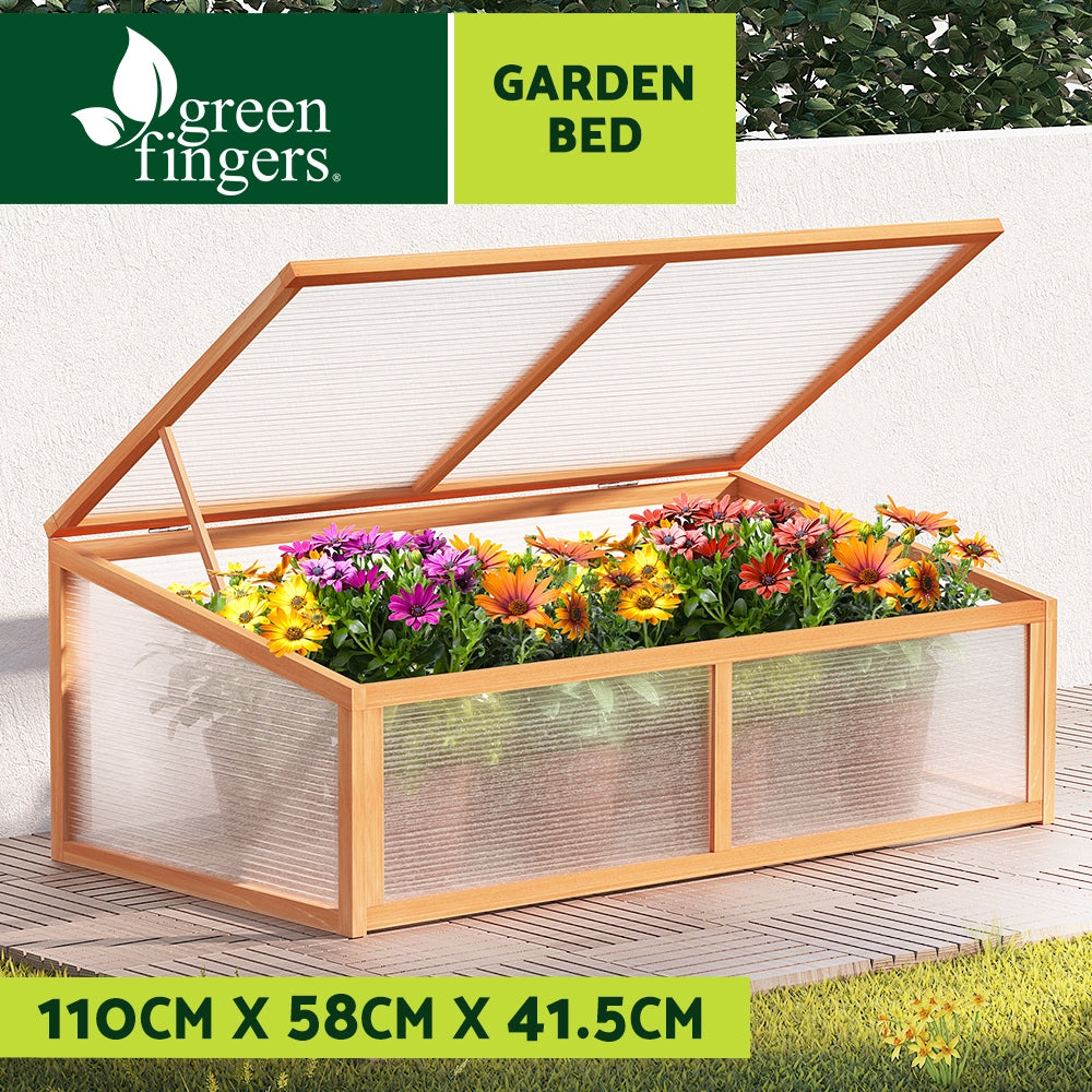 Greenfingers Garden Bed Raised Wooden Planter Box Vegetables 110x58x41.5cm-Home & Garden > Garden Beds-PEROZ Accessories