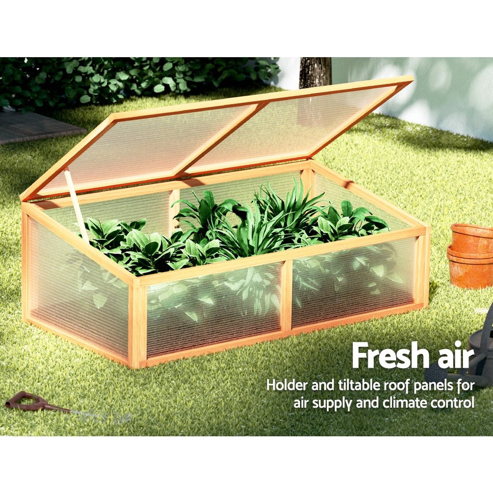 Greenfingers Garden Bed Raised Wooden Planter Box Vegetables 110x58x41.5cm-Home & Garden > Garden Beds-PEROZ Accessories