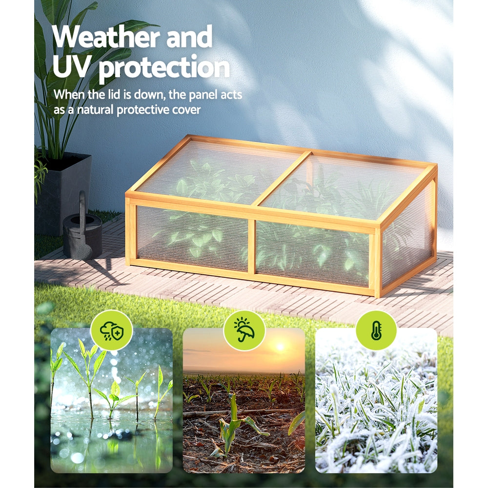Greenfingers Garden Bed Raised Wooden Planter Box Vegetables 110x58x41.5cm-Home & Garden > Garden Beds-PEROZ Accessories