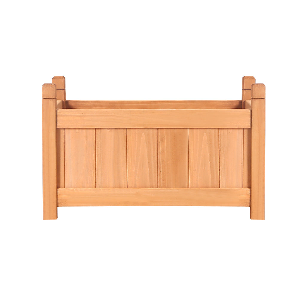 Greenfingers Garden Bed Raised Wooden Planter Box Vegetables 60x30x33cm-Home & Garden > Garden Beds-PEROZ Accessories