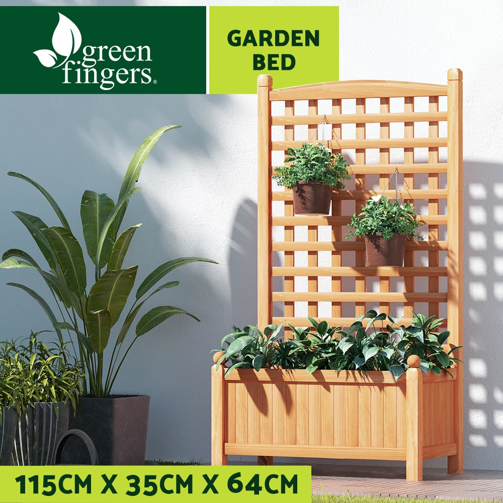 Greenfingers Garden Bed Raised Wooden Planter Box Vegetables 64x35x115cm-Home & Garden > Garden Beds-PEROZ Accessories