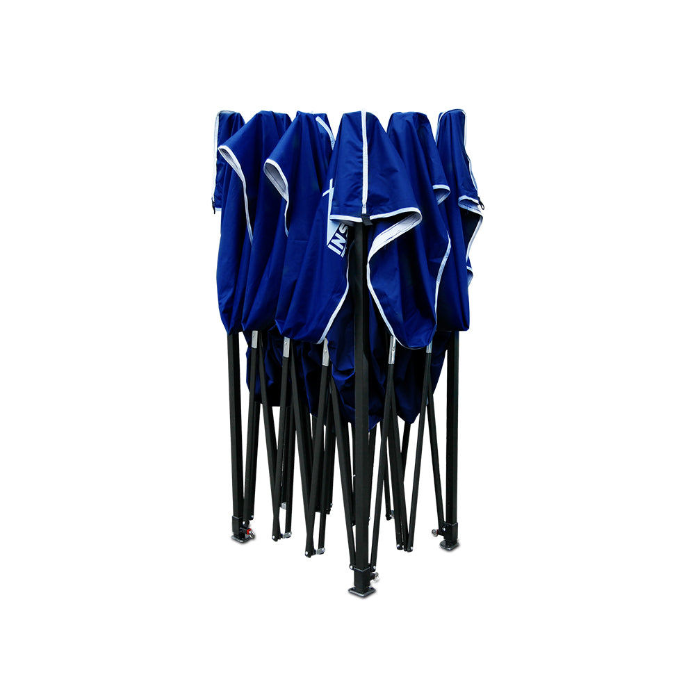 Instahut Gazebo Pop Up Marquee 3x4.5m Folding Wedding Tent Gazebos Shade Blue-Home & Garden > Shading-PEROZ Accessories
