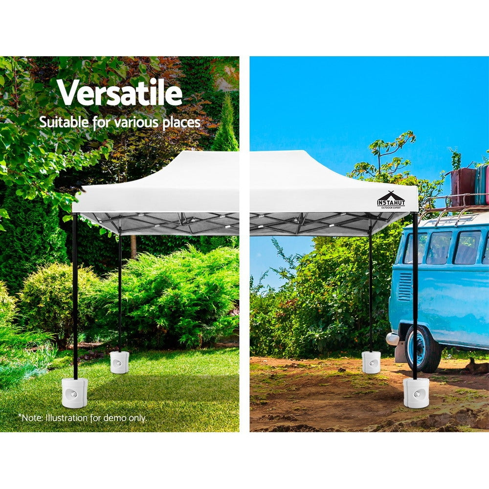 Instahut Gazebo Pop Up Marquee Outdoor Base Pod Kit Wedding Tent Canopy Leg-Home & Garden > Shading-PEROZ Accessories