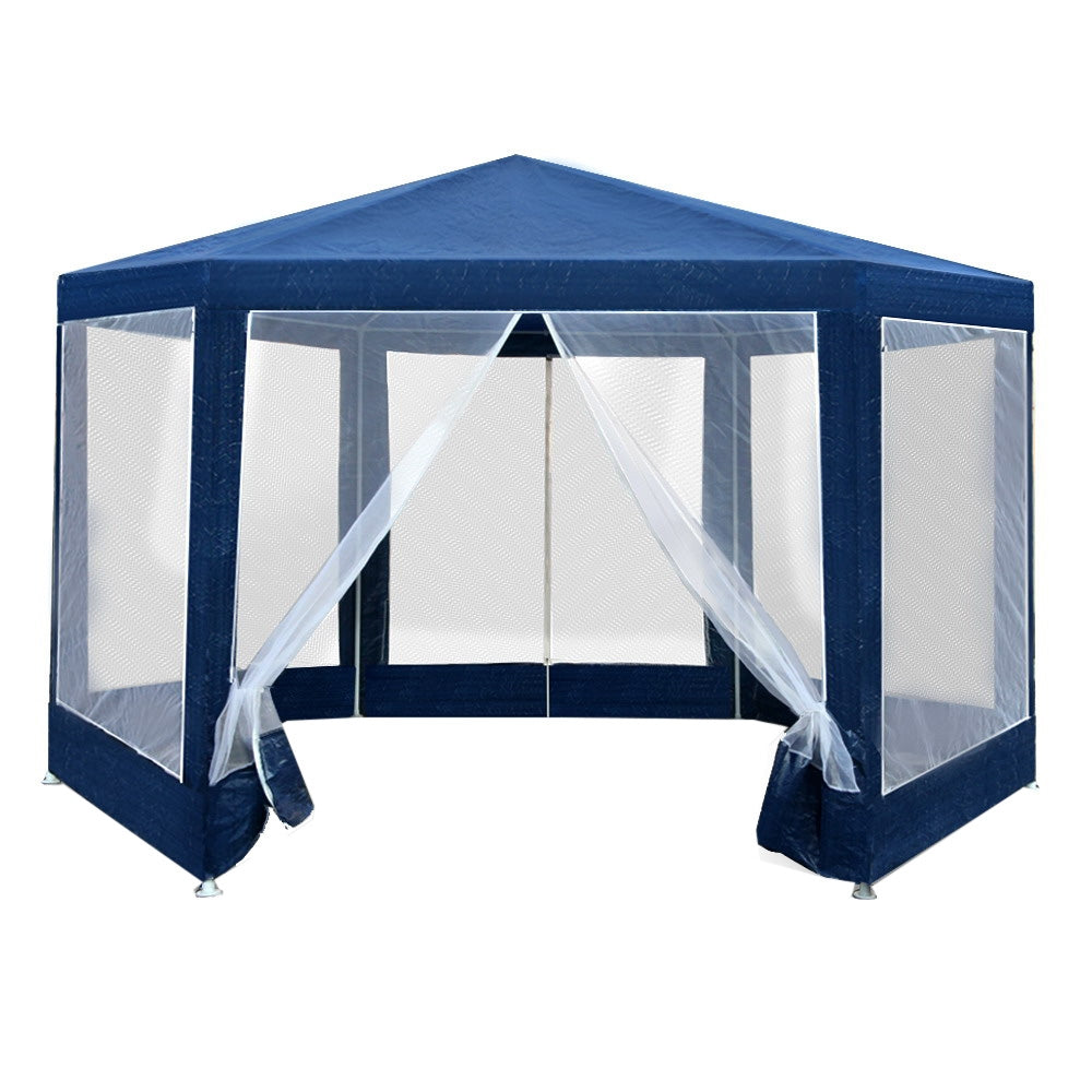 Instahut Gazebo Wedding Party Marquee Tent Canopy Outdoor Camping Gazebos Navy-Home & Garden > Shading-PEROZ Accessories