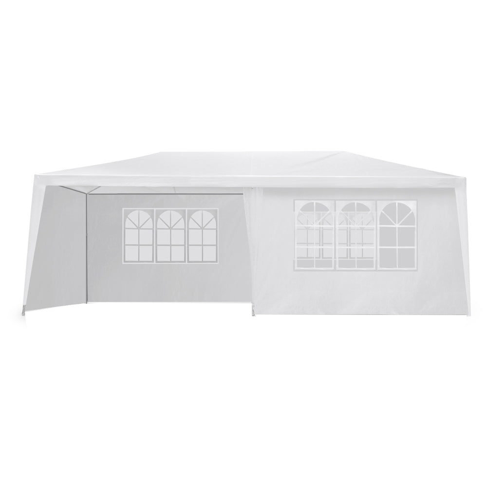 Instahut Gazebo Outdoor Marquee Wedding Gazebos Party Tent Camping White 3x6m-Home & Garden > Shading-PEROZ Accessories