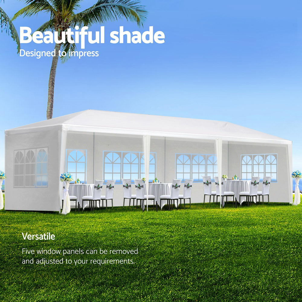 Instahut Gazebo 3x9 Outdoor Marquee Party Wedding Outdoor Tent Canopy Camping-Home & Garden > Shading-PEROZ Accessories