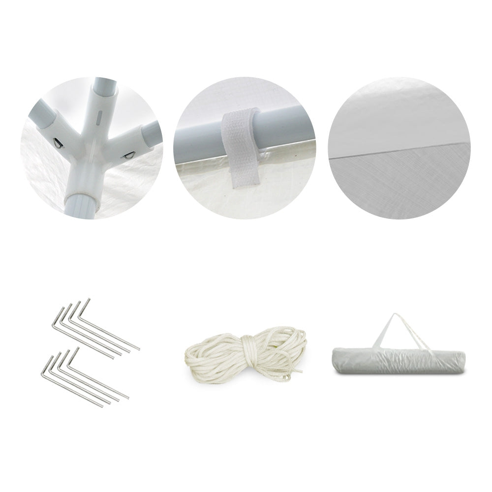 Instahut Wedding Gazebo Outdoor Marquee Party Tent Event Canopy Camping 3x3 White-Home & Garden > Shading-PEROZ Accessories